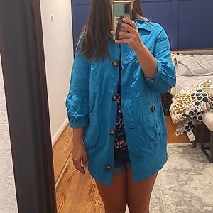 Electric Blue Long Jacket